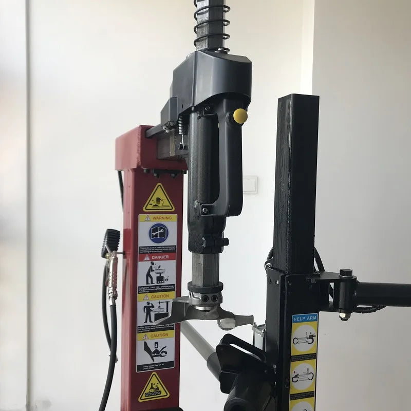 Tyre Changer Machine 2 Helper Arms Motorcycle Tyre Changing Machine Tilt Back Column Motorbike Tyre Changing 26 Inch Automatic
