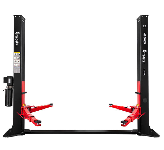 Pont élévateur 2 colonnes 4,2 Tonnes avec cadre de renfort en H, bras symétriques – L-205R – Redats