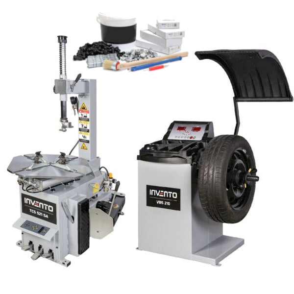 Pack Classic : Démonte-pneu 23″ + Equilibreuse 24″ avec pointeur Laser – INVENTO