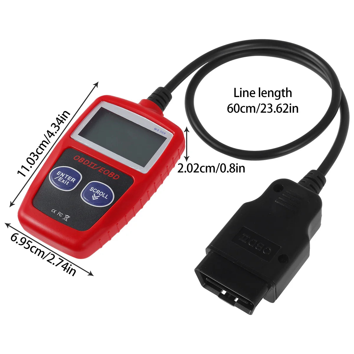 Lecteur de code de défaut de voiture, outil de diagnostic automatique, EAU multifonctionnel, lecture et effacement, OBD2